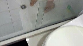 stepson bursts into my shower grabs my fat tits and pounds chubby pussy hard