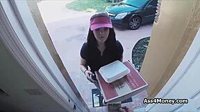 pizza guy gets teen blowjob for cash delivery?