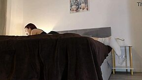 hey redhead, panties off for tight shaved pussy view?