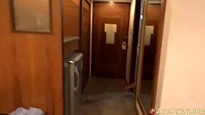 Fun Pinay Personality Bangs Hung Foreign Cock Bent Over Doggystyle Cumshot