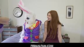 uhh i tricked my horny stepmom n stepsis with the easter bunny suit...