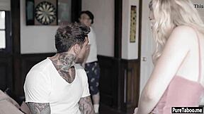 older guy gently takes virginity from nervous petite blonde teen in first time