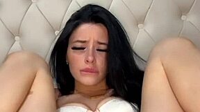 Horny American exchange student girlfriend squirts hard on webcam toys orgasm