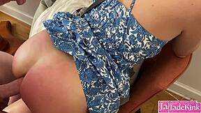 Crying wife bound for rough anal creampie then pussy pounding by dominant husband