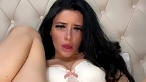 Horny American exchange student girlfriend squirts hard on webcam toys orgasm