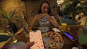 He Controls My Vibrator On Date For Explosive Orgasms