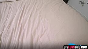 step sis strokes sucks step bro's hard boner