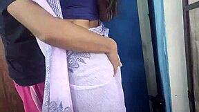 naughty indian college coed bends over for husband's huge cock anal gaping