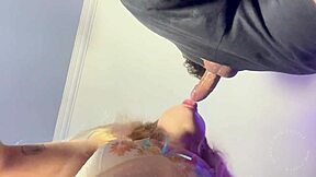 Deepthroat my big daddy cock! Spit, drool and swallow that facial load!