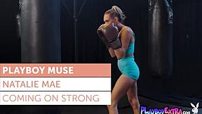 Smoking hot natalie mae boxes nude with huge bouncing tits 💪🔥