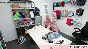 Security Guard JACK VEGAS Catches Shoplifter LILY LARIMAR And PUNISHES Her Hard