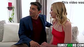 STEPMOM Joins STEPSON And GF For Wild FFM FUCK Fest