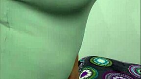 horny wife squirts milk all over her big tits