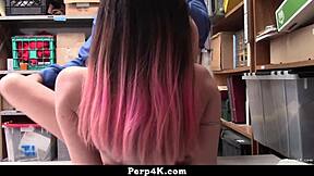 mysterious suspect caught spying uses seduction on police to escape bent over trouble