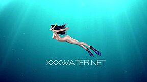 HUNGARIAN BABE SAZAN CHEHARD TEASES NAKED IN POOL!