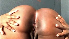 Fat Ass Ebony Bitch Practices Deepthroat with Dildo for Big Squirts