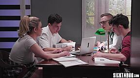 Perverted classmates gangbang big ass teen Heather Honey