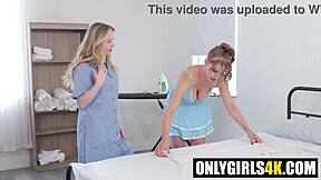 Pawg Lesbians Tutor Octavia Red with Alaina Taylor's Big Tits