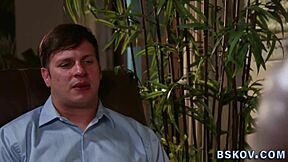 skinny teen pornstar gets her small tits bouncing in hardcore blowjob action