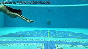 HUNGARIAN BABE SAZAN CHEHARD TEASES NAKED IN POOL!