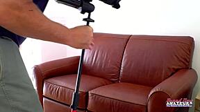 petite busty blonde annie archer vibes wet pussy with toy before sloppy blowjob and cum swallow