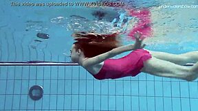 Petite Russian Teen Anna Netrebko Teases Wet in Bikini Pool