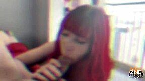 zne casting nana bataminha rides interracial cock in free goth scene?