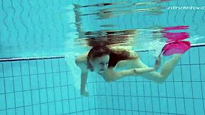 Petite Russian Teen Anna Netrebko Teases Wet in Bikini Pool