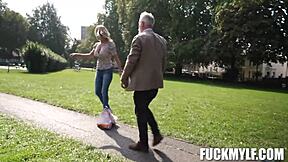 Petite milf babysitter unleashes wild side with big ass tits