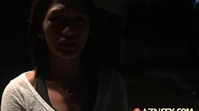 Asian cutie sucks dick hard then fingers her hairy pussy deep pov teen reality moan