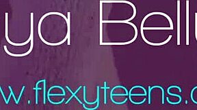 Tonya Bellucci stretches big tits gymnast pussy naked 💪🍑