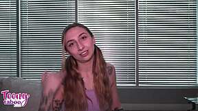 i love using my ass and tits to finish nina nova's hot project