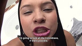 thick curvy latina maria calor with huge tits massages logan salamanca into doggystyle pounding!