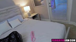 Stepsister badly misses stepbrother's cock in taboo POV