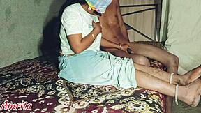 Bhabhi gets fucked hard at night with hindi audio step-sis style