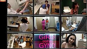 Sisters Endure First Gyno Exam Spreading Shaved Pussies