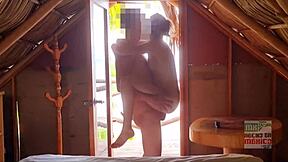 Fucking young Mexican slut on beach she craves public cock!