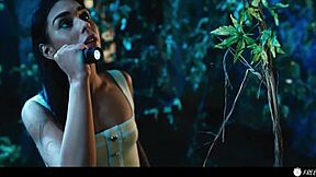 brunette latina freezes time on coco bae, sucks her tits in lesbian prank