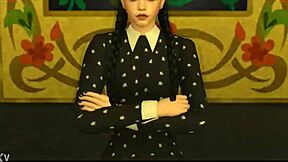 What if Jenna O's Wednesday Addams went full family porn? 🖤👀