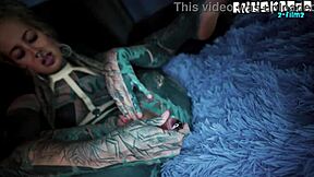 goth tattooed girl fists anal with metal toys gape prolapse orgasm