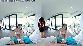 vrlatina's cute 18yo latina debuts in vr porn shoot