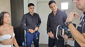 blonde milf and latina swap partners in bts pool foursome