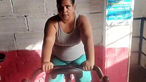 Gym's big ass babe visits and gets fucked good