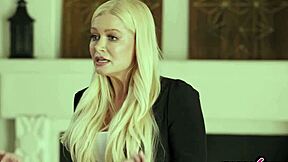 Stepmom stops stepsis bro fight but ends up fucking them both taboo