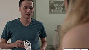 My heart races watching big ass stepsis and blonde bestie ride stepbro! 💋🍆