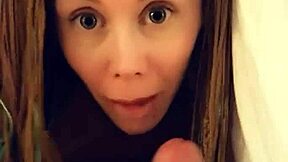 cute blonde wakes early for homemade pov deepthroat blowjob and cum gulp