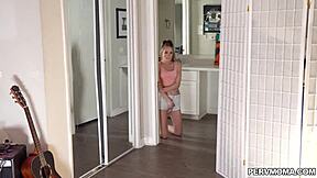 mackenzie lee milf in heels glasses takes rough doggy facial pussy pounding