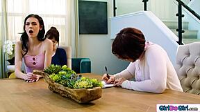 Grab Stepmom's Strapon Fast Before Social Worker Arrives!