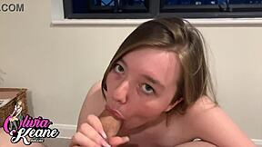 gorgeous british 18yo slut wanna suck this cock and swallow cum? 😛 lingerie outdoor play!