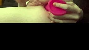 Slutty British Brunette Coed Masturbates to Squirting Orgasm on Webcam